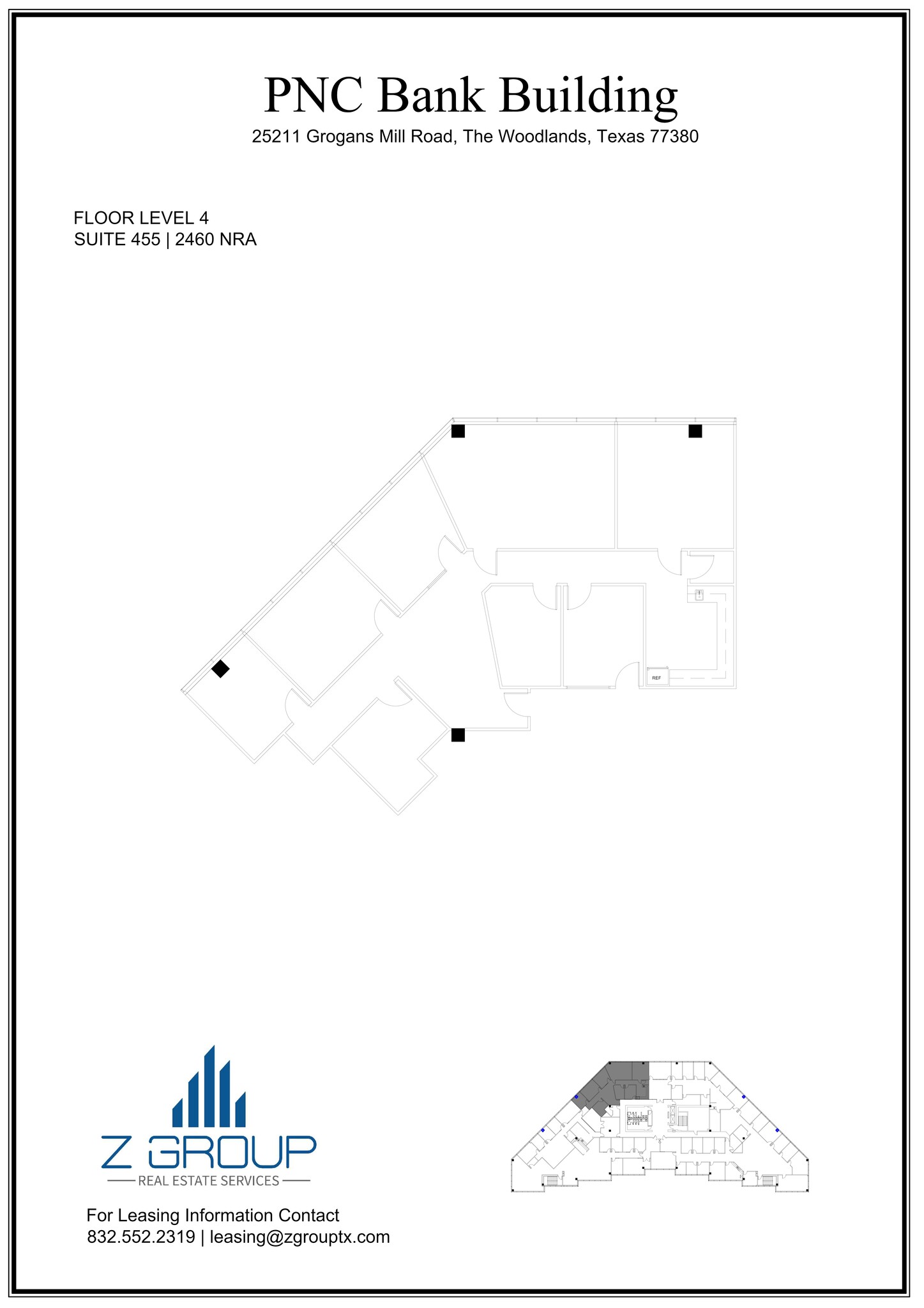 25211 Grogans Mill Rd, The Woodlands, TX à louer Plan de site– Image 1 sur 2