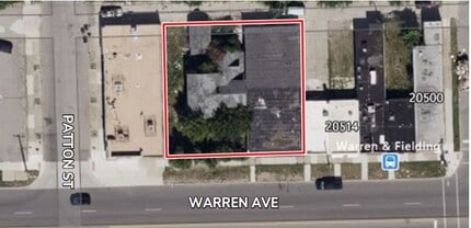 20524 & 20538 W Warren Ave, Detroit, MI - Vue aérienne  vue de carte