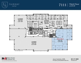 7108-7121 Fairway Dr, Palm Beach Gardens, FL à louer Plan d’étage– Image 2 sur 12