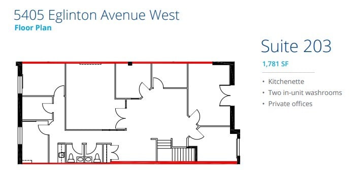 5397 Eglinton Ave W, Toronto, ON à louer Plan d’étage– Image 1 sur 1