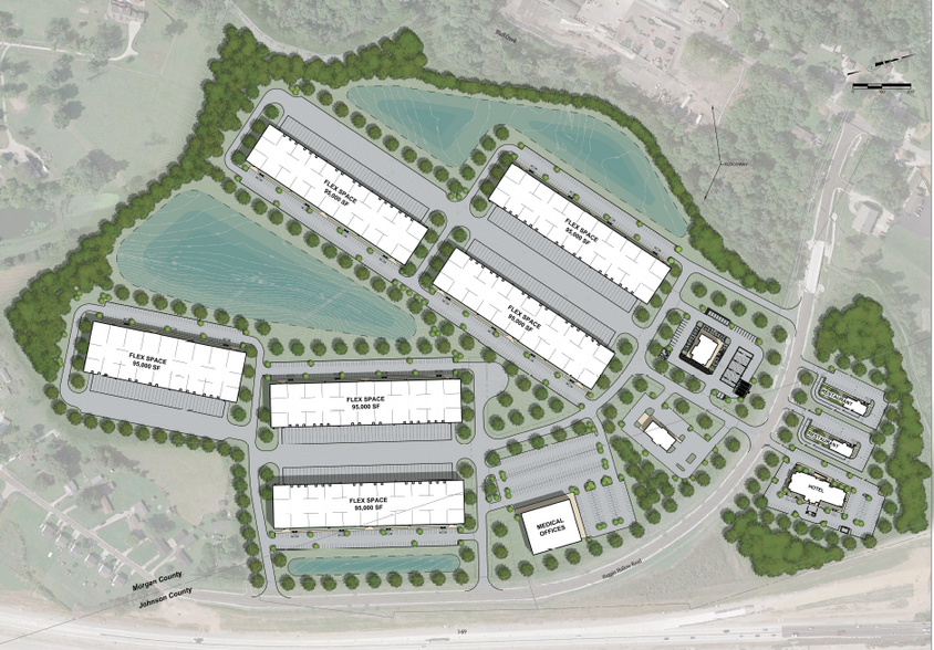 SWC of I-69 & 144 sr, Bargersville, IN à louer - Plan de site – Image 2 sur 2