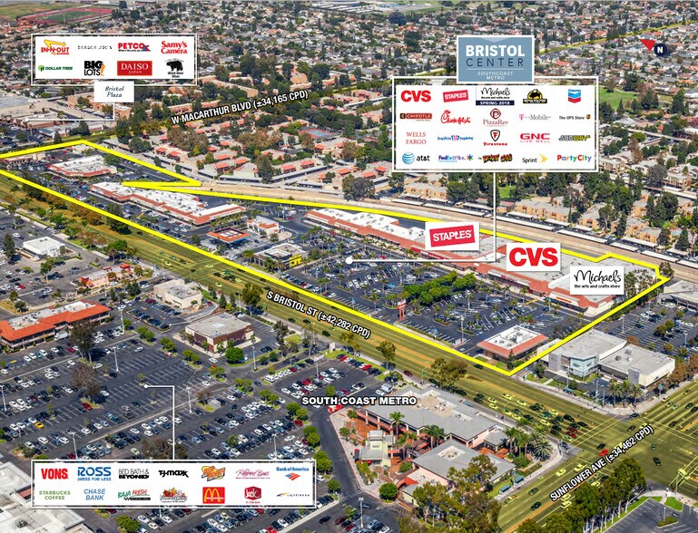 3601-3925 S Bristol St, Santa Ana, CA à louer - Photo de l’immeuble – Image 2 sur 5
