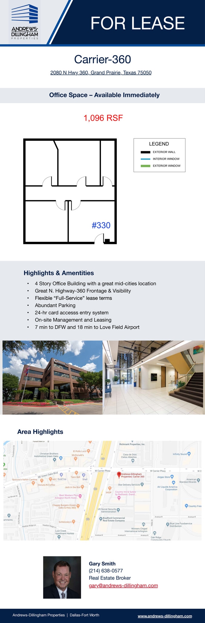 2080 N State Highway 360, Grand Prairie, TX à louer Plan d’étage– Image 1 sur 1