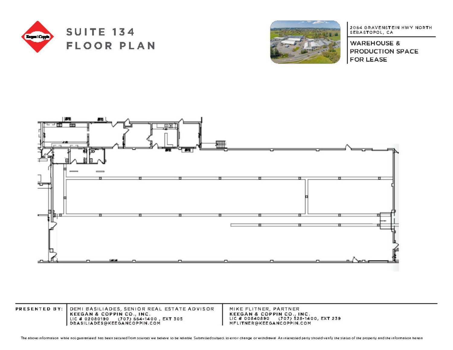 2064 Gravenstein Hwy N, Sebastopol, CA à louer Plan d’étage– Image 1 sur 1