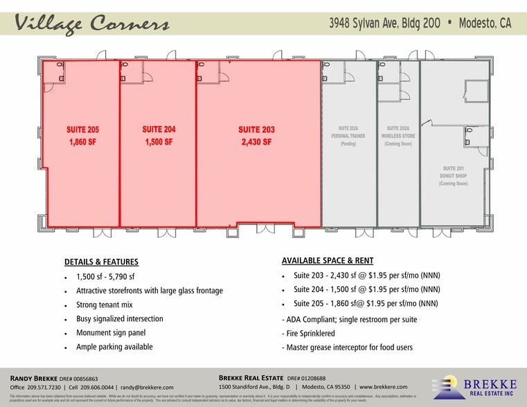 3948 Sylvan Ave, Modesto, CA à louer - Plan d’étage – Image 2 sur 8