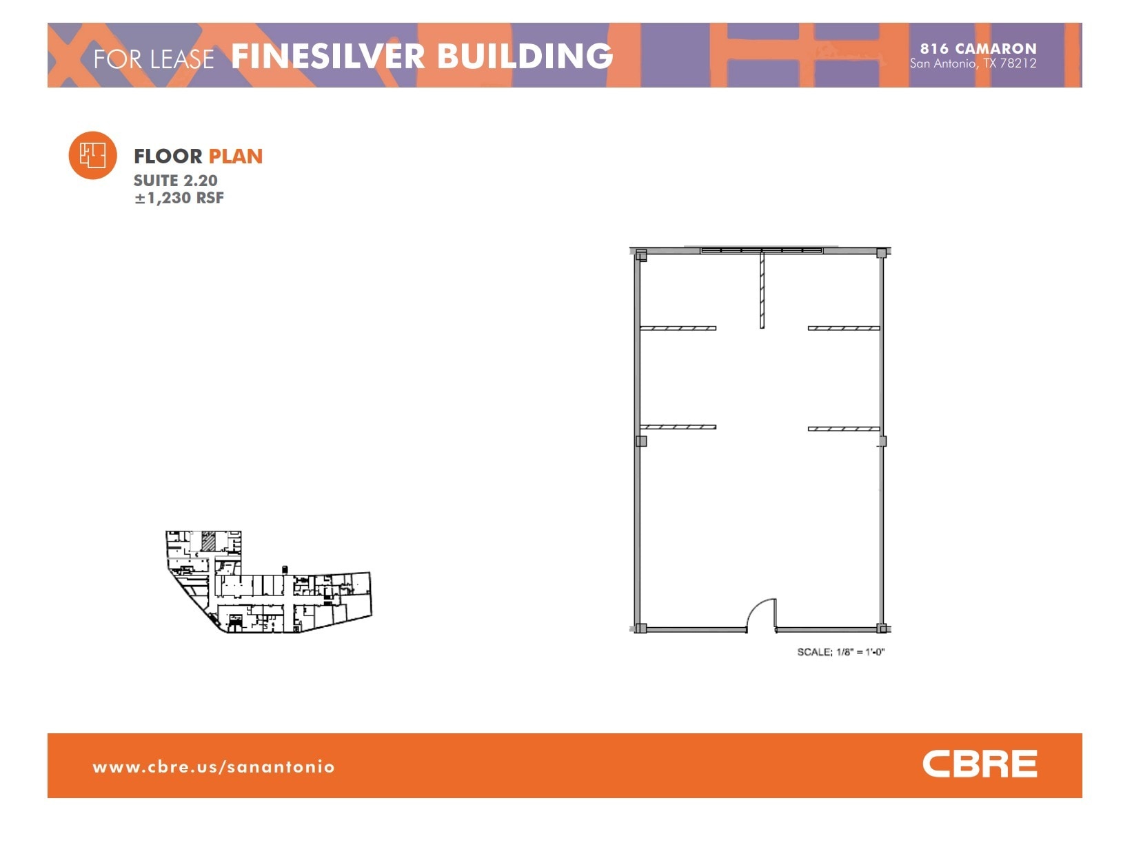 816 Camaron St, San Antonio, TX à louer Plan d’étage– Image 1 sur 1