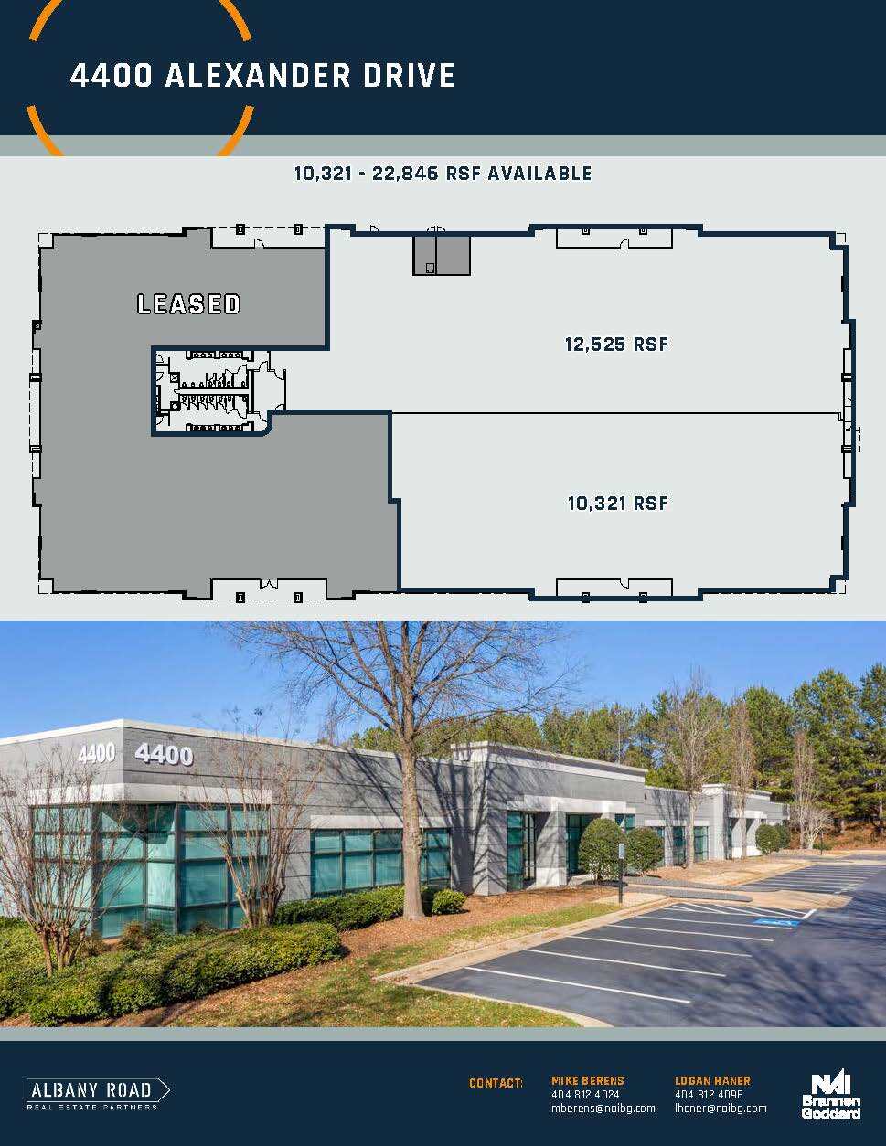 4300 Alexander Dr, Alpharetta, GA à louer Plan d’étage– Image 1 sur 2