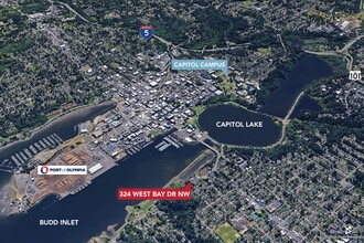 324 W Bay Dr NW, Olympia, WA - VUE AÉRIENNE  vue de carte