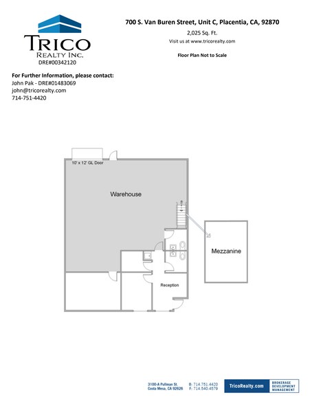 700 Van Buren St, Placentia, CA à louer - Plan d’étage – Image 3 sur 3