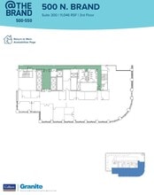 500-550 N Brand Blvd, Glendale, CA à louer Plan d’étage– Image 1 sur 1