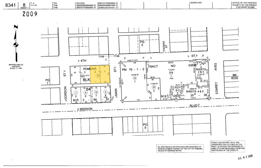 401 S Main St, Pomona, CA à louer - Plan cadastral – Image 3 sur 4