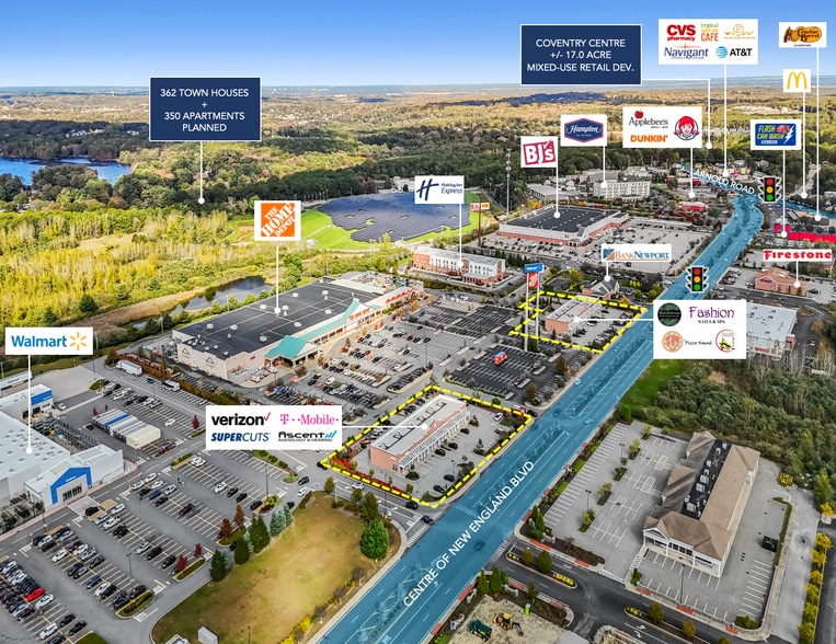 670-720 Centre of New England Blvd, Coventry, RI à vendre - Aérien – Image 2 sur 6