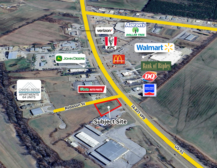 436 Robeson Street, Ripley, TN à louer - Photo de l’immeuble – Image 1 sur 1
