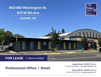 Plus de détails pour 475 W 5th Ave, Eugene, OR - Bureau/Local commercial à louer