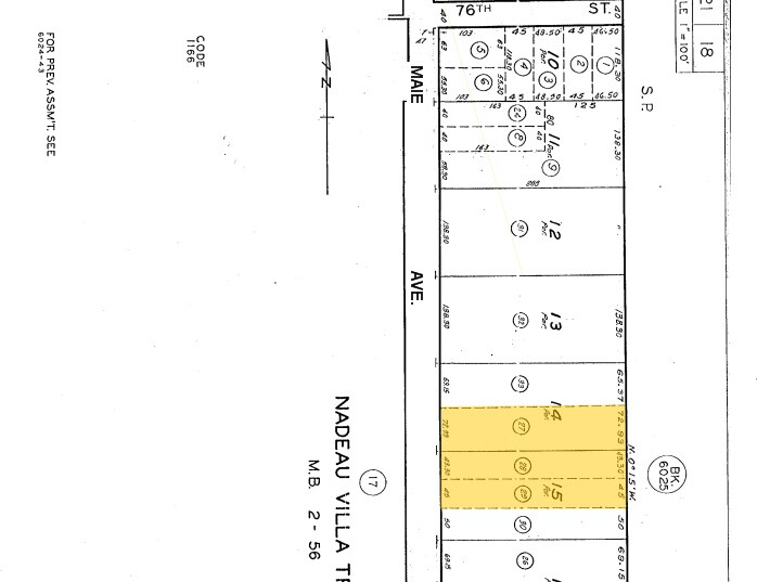 7728-7730 Maie Ave, Los Angeles, CA à vendre - Plan cadastral – Image 2 sur 2