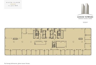 3400 Peachtree Rd NE, Atlanta, GA à louer Plan d’étage– Image 1 sur 1