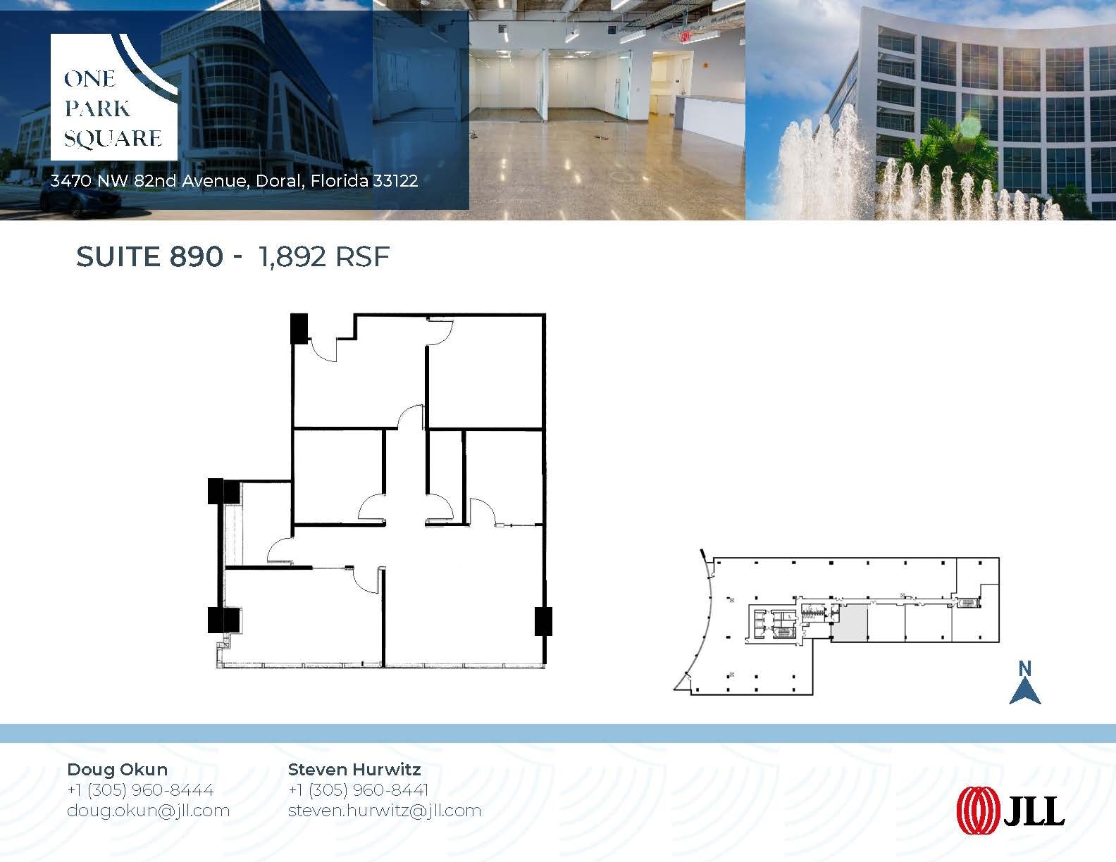 3470 NW 82nd Ave, Doral, FL à louer Plan d’étage– Image 1 sur 2