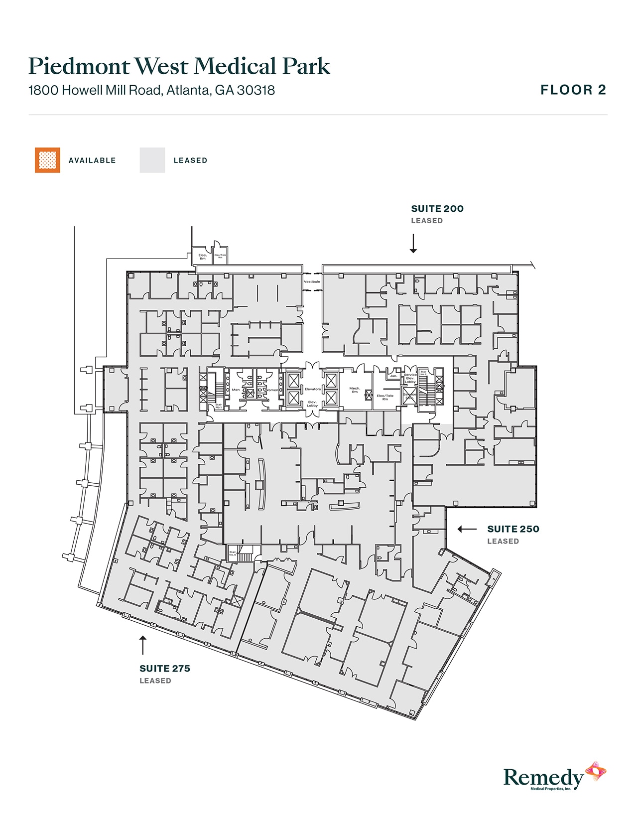 1800 Howell Mill Rd, Atlanta, GA à louer Plan d’étage– Image 1 sur 1