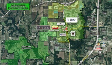 Commons At Trinity Falls, McKinney, TX - VUE AÉRIENNE vue de carte - Image1