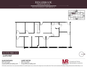 900 Skokie Blvd, Northbrook, IL à louer Plan d’étage– Image 1 sur 1