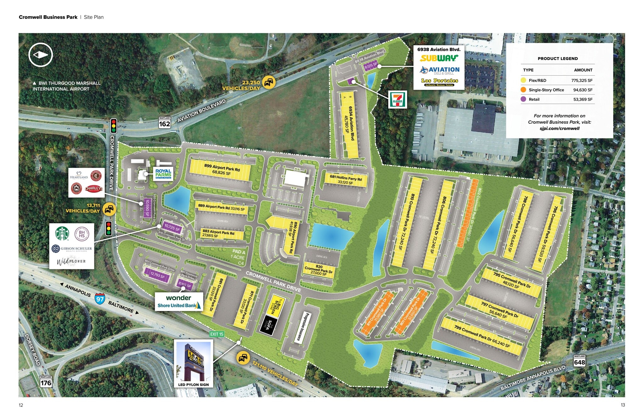 910 Cromwell Park Dr, Glen Burnie, MD à louer Plan de site– Image 1 sur 2