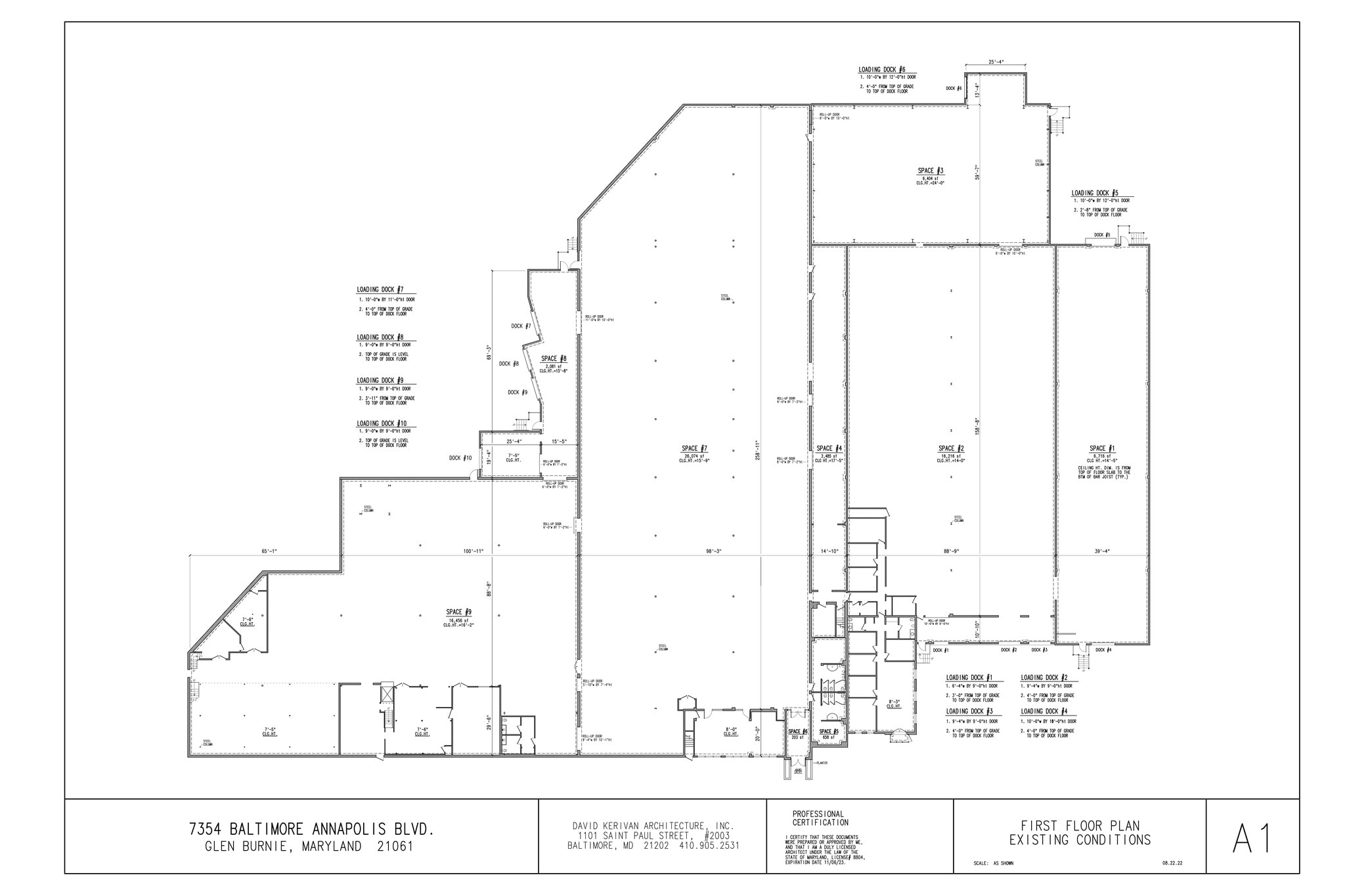 7354 Baltimore Annapolis Blvd, Glen Burnie, MD à louer Plan de site– Image 1 sur 4