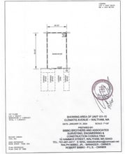 108 Clematis Ave, Waltham, MA à louer Plan d’étage– Image 1 sur 1
