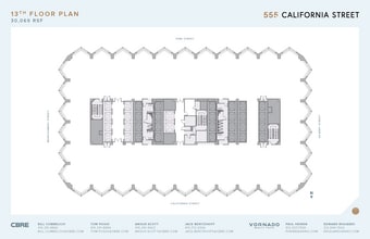 555 California St, San Francisco, CA à louer Plan d’étage– Image 1 sur 1