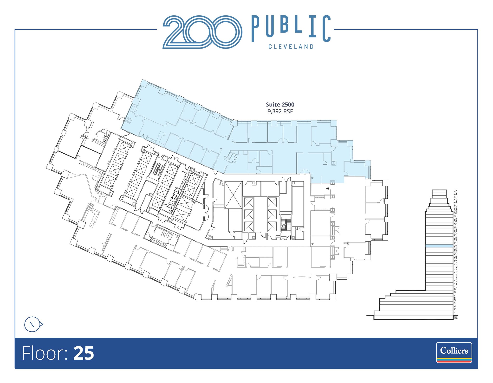 200 Public Sq, Cleveland, OH à louer Plan d’étage– Image 1 sur 1