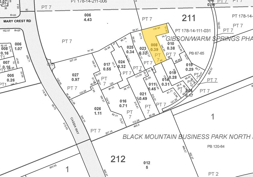 118 Cassia Way, Henderson, NV à louer - Plan cadastral – Image 2 sur 3