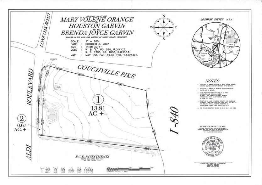 645 Couchville Pike, Mount Juliet, TN à vendre - Plan cadastral – Image 2 sur 11