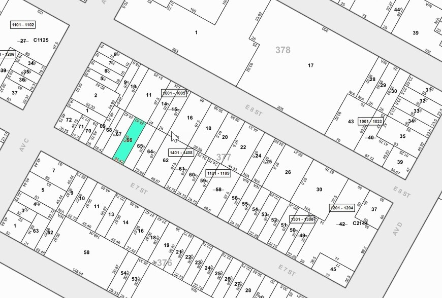 243 E 7th St, New York, NY à louer - Plan cadastral – Image 1 sur 2