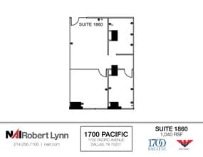 1700 Pacific Ave, Dallas, TX à louer Plan d’étage– Image 1 sur 1