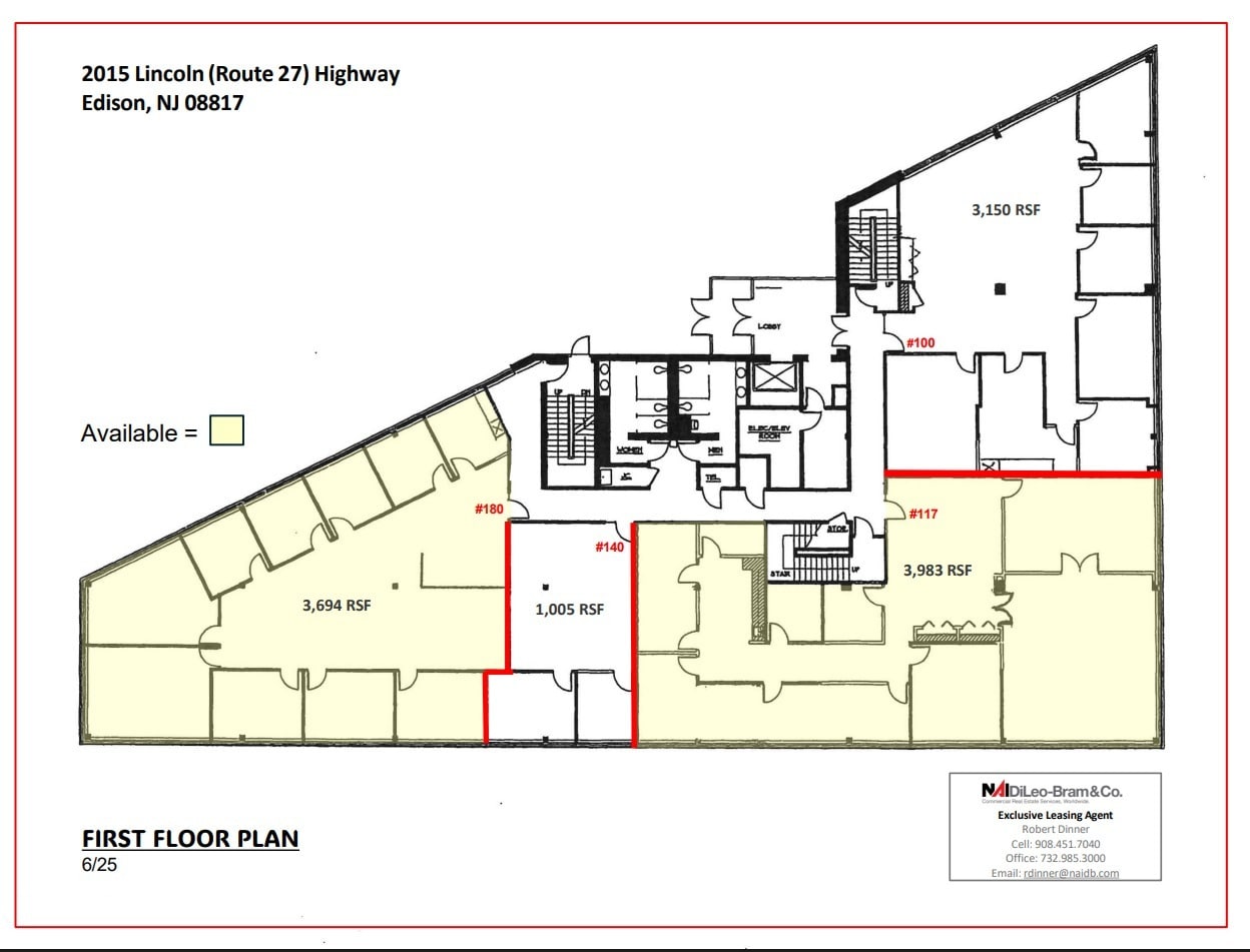2015 State Route 27, Edison, NJ à louer Plan d’étage– Image 1 sur 1