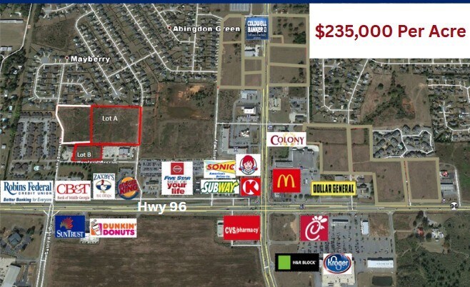 Latham Drive, Warner Robins, GA à vendre - Photo de l’immeuble – Image 2 sur 3