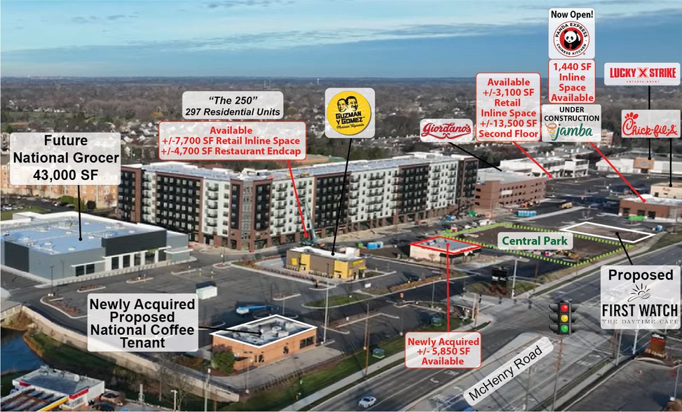 260 McHenry Rd, Buffalo Grove, IL à louer - Aérien – Image 1 sur 6