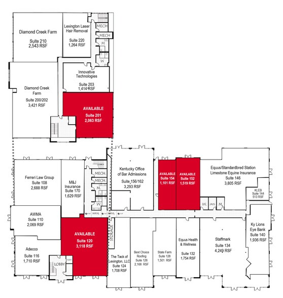 1510 Newtown Pike, Lexington, KY à louer - Plan d’étage – Image 2 sur 21