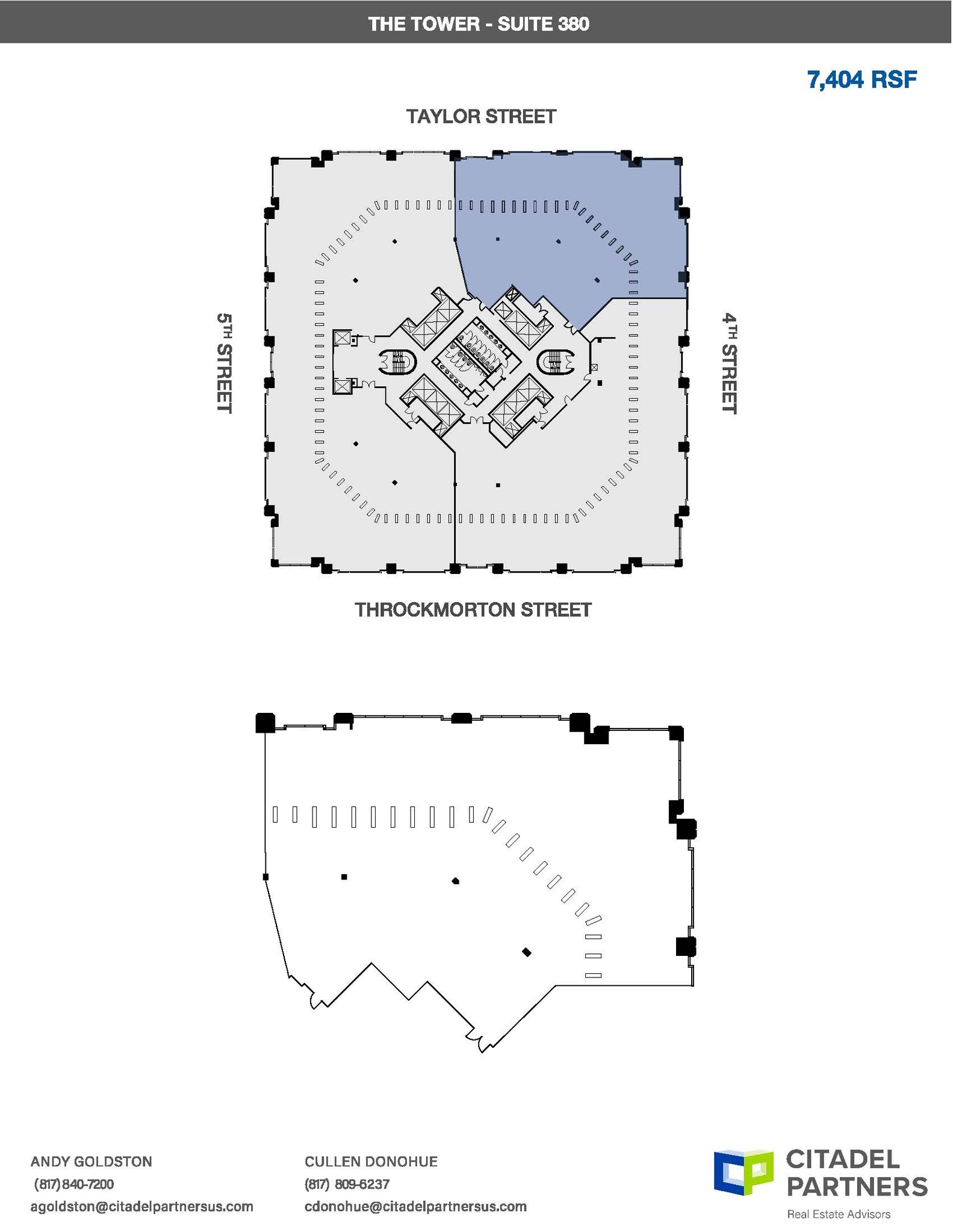 500 Throckmorton St, Fort Worth, TX à louer Plan d’étage– Image 1 sur 1