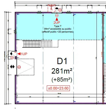 Local d'activités dans Cormelles-le-Royal à vendre - Plan d’étage – Image 2 sur 2