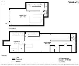 487 Seneca Ave, Ridgewood, NY à louer Plan d’étage– Image 2 sur 2