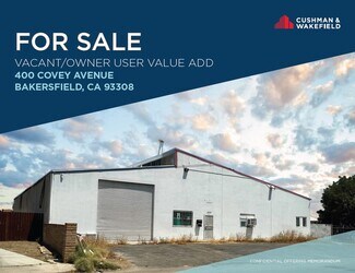 Plus de détails pour 400 Covey Ave, Bakersfield, CA - Industriel/Logistique à vendre