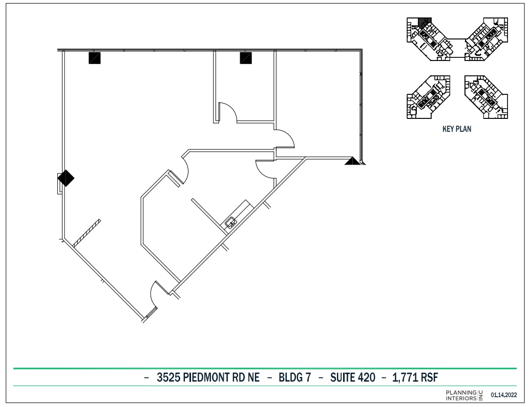 3495 Piedmont Rd NE, Atlanta, GA à louer Plan d’étage– Image 1 sur 1
