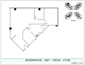 3495 Piedmont Rd NE, Atlanta, GA à louer Plan d’étage– Image 1 sur 1