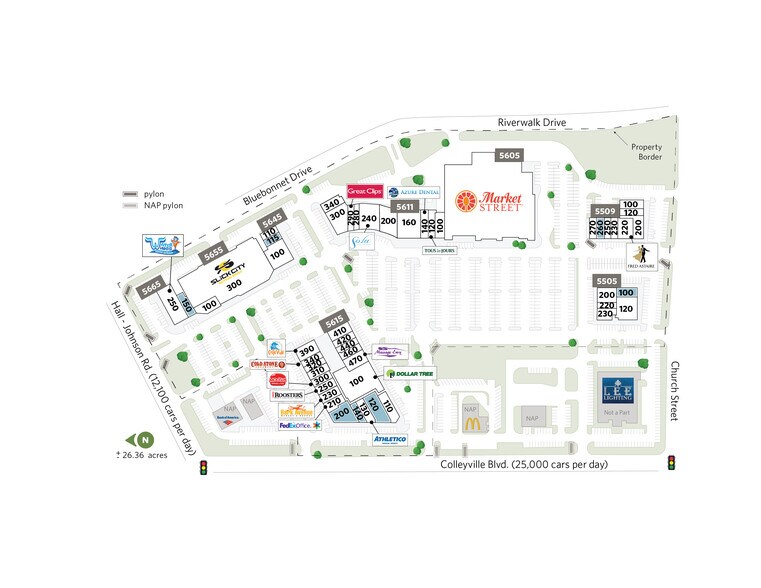 5605 Colleyville Blvd, Colleyville, TX à louer - Plan de site – Image 3 sur 33