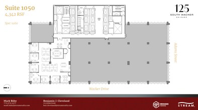 125 S Wacker Dr, Chicago, IL à louer Plan d’étage– Image 1 sur 1