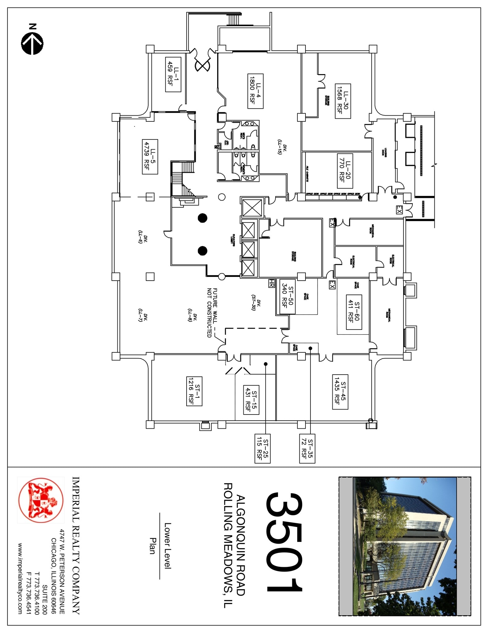 3501 Algonquin Rd, Rolling Meadows, IL à louer Plan de site– Image 1 sur 1