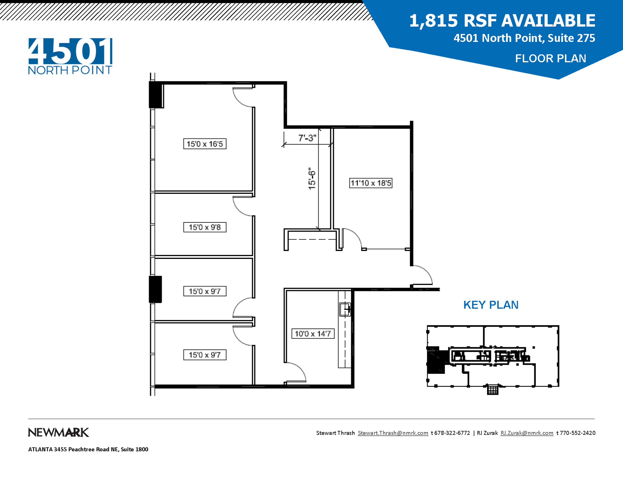 4501 North Point Pky, Alpharetta, GA à louer Plan d’étage– Image 1 sur 1