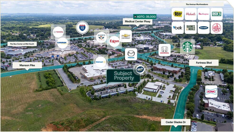 3914 Cedar Glades Dr, Murfreesboro, TN à vendre - Aérien – Image 2 sur 2