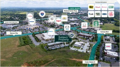 3914 Cedar Glades Dr, Murfreesboro, TN - VUE AÉRIENNE vue de carte