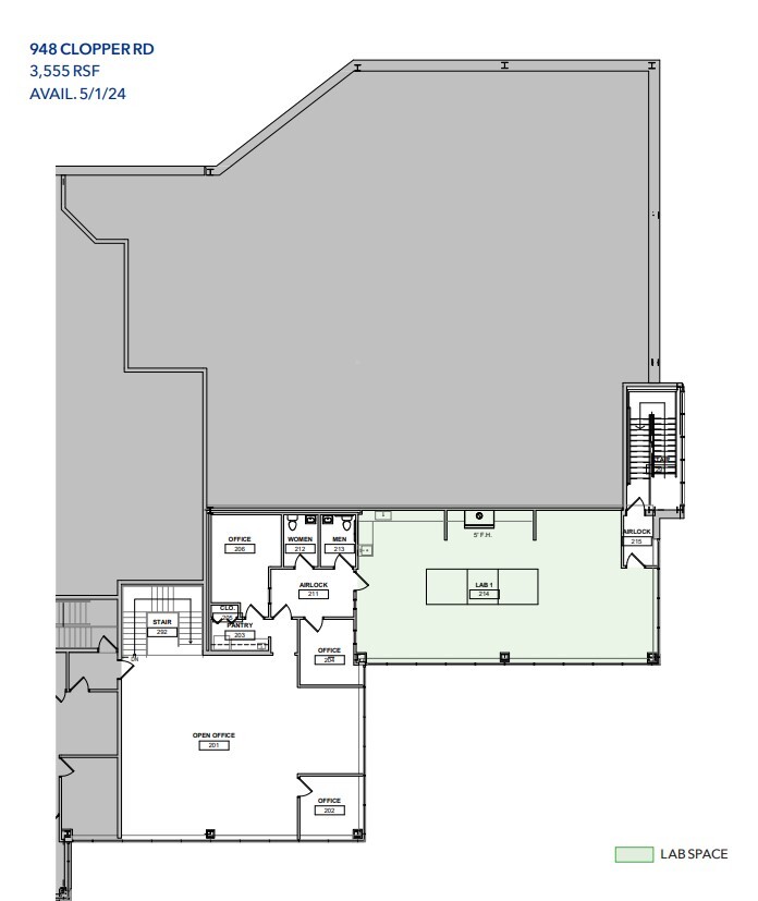 940-948 Clopper Rd, Gaithersburg, MD à louer Plan d’étage– Image 1 sur 1